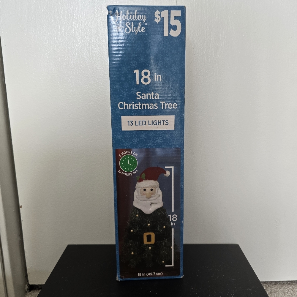 Mini 18" Santa Christmas Tree Decor